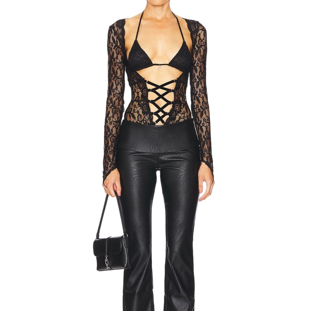 I.AM.GIA Black Lace Bodysuit